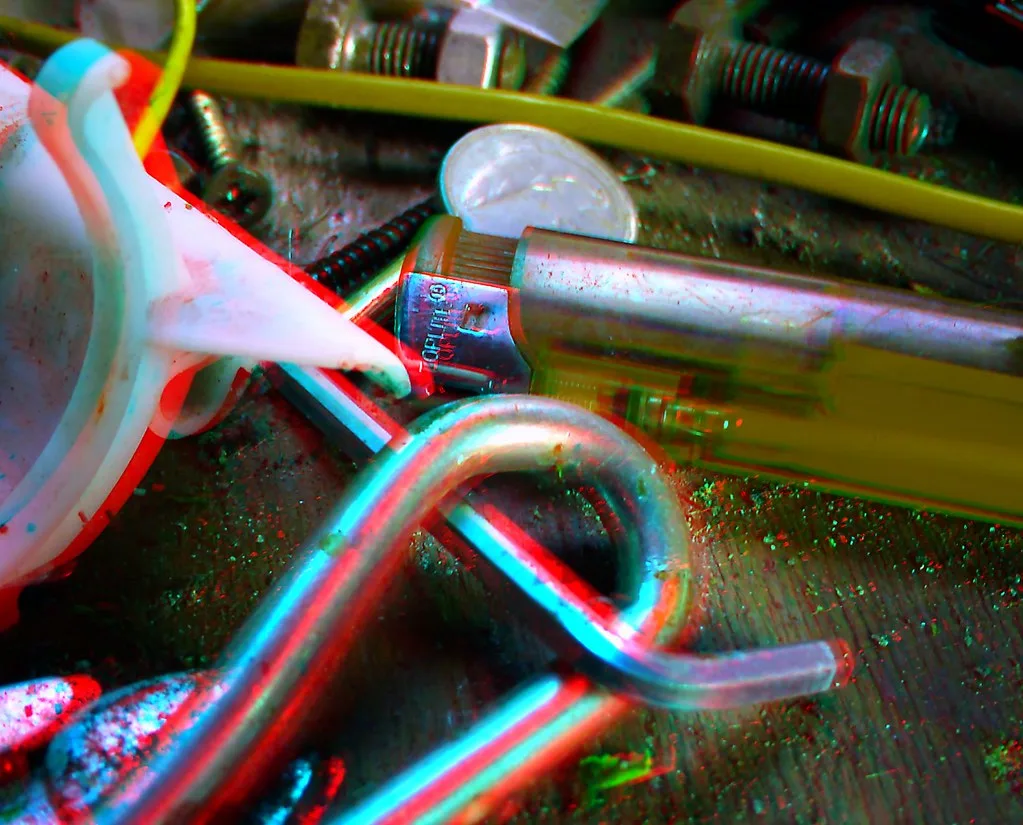 Close-up of a table saw fence being measured for a rip cut with a tape measure and push stick nearby.