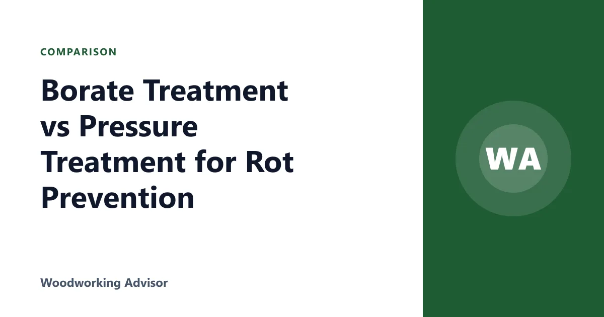 Borate Treatment vs Pressure Treatment for Rot Prevention