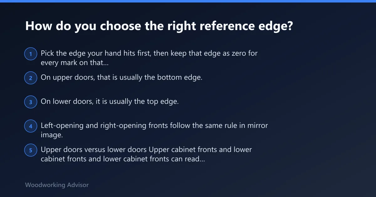 Steps: How do you choose the right reference edge?