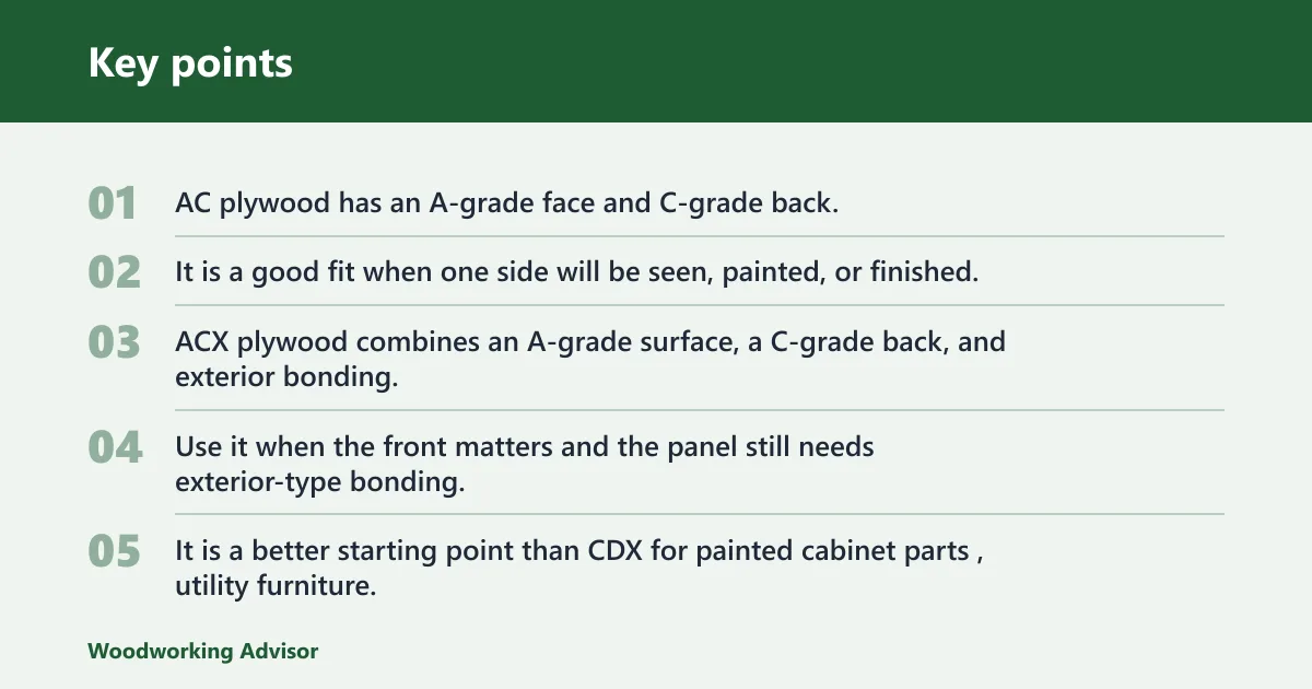 Key points: What does sanded plywood mean?