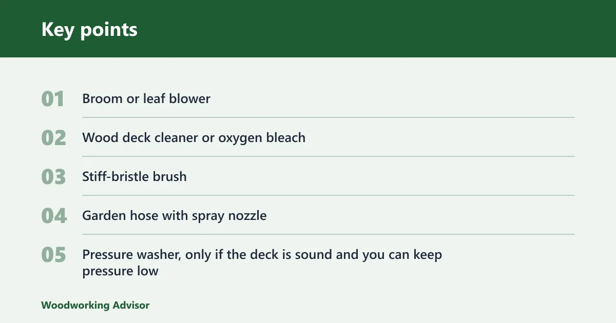 Key points: What you'll need