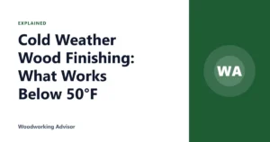 Cold Weather Wood Finishing: What Works Below 50°F