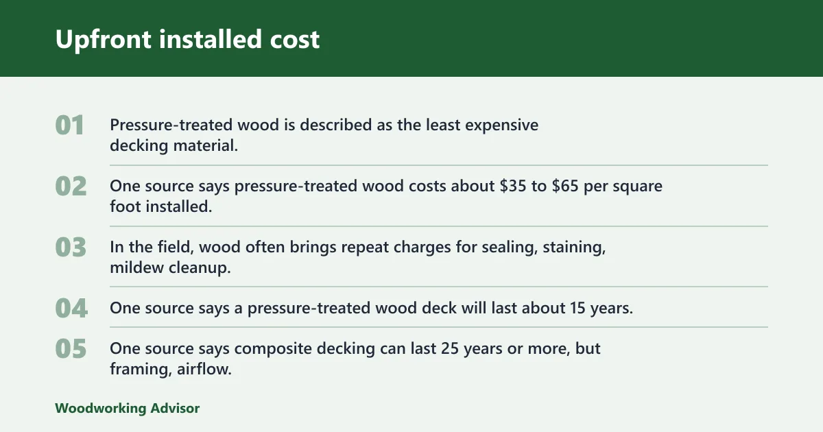 Steps: Upfront installed cost