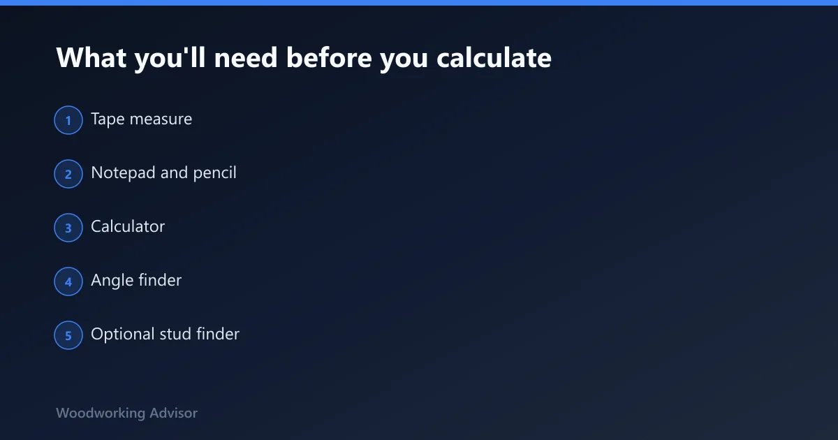 Steps: What you'll need before you calculate