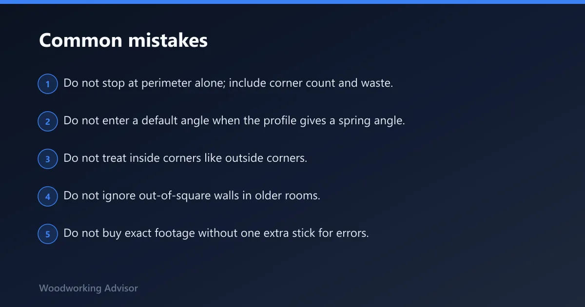 Steps: Common mistakes