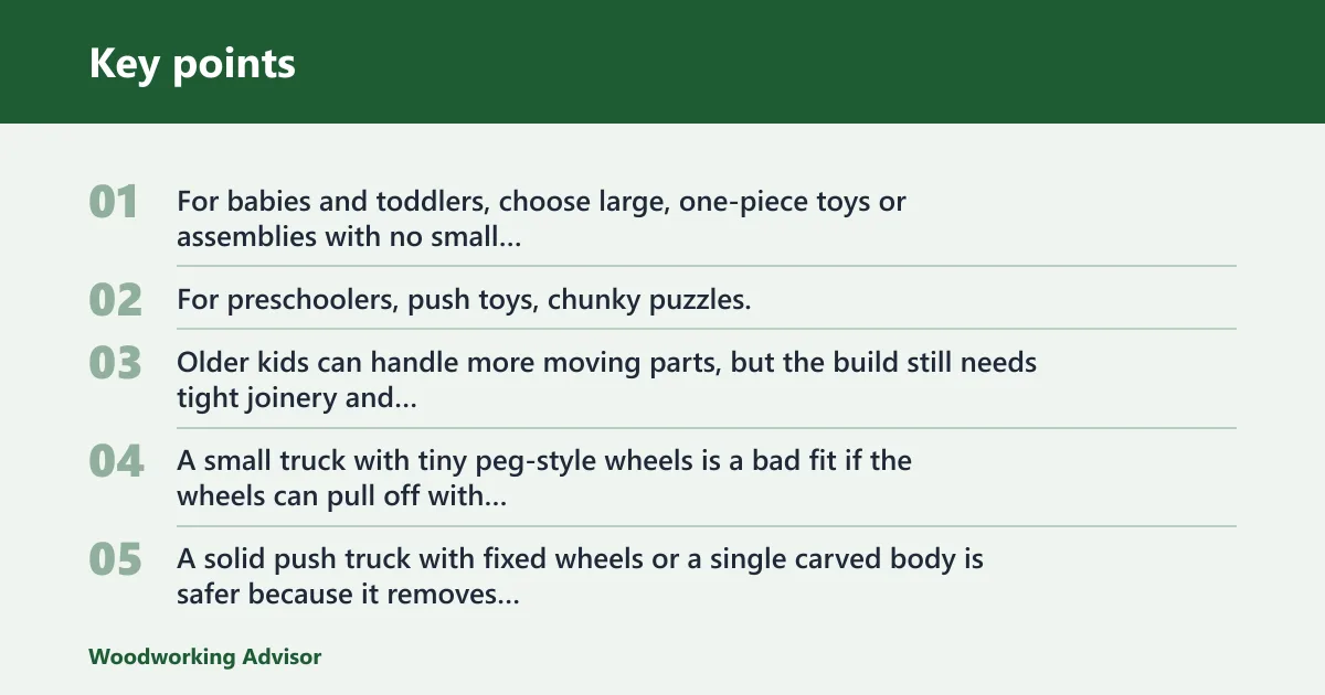 Key points: Choose the right toy first