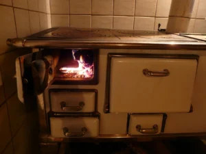 Drying Firewood Next to a Wood Stove