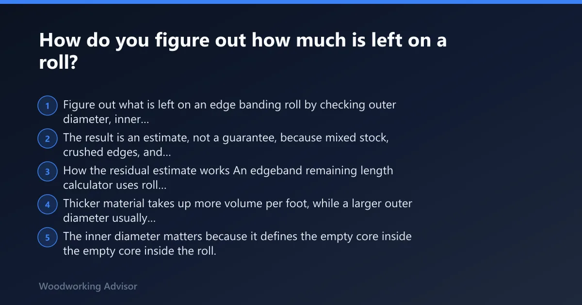 Steps: How do you figure out how much is left on a roll?