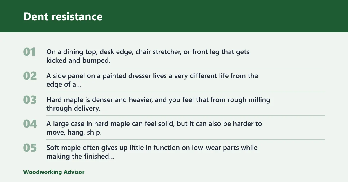Steps: Dent resistance