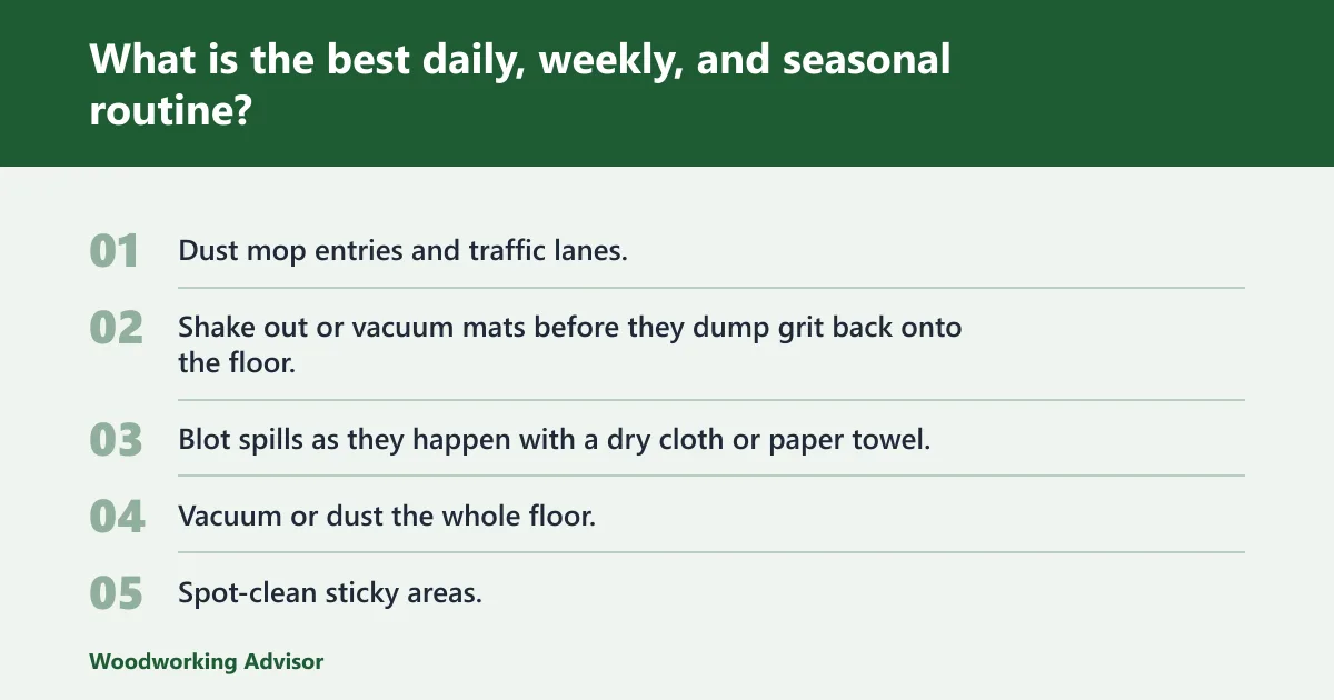 Steps: What is the best daily, weekly, and seasonal routine?
