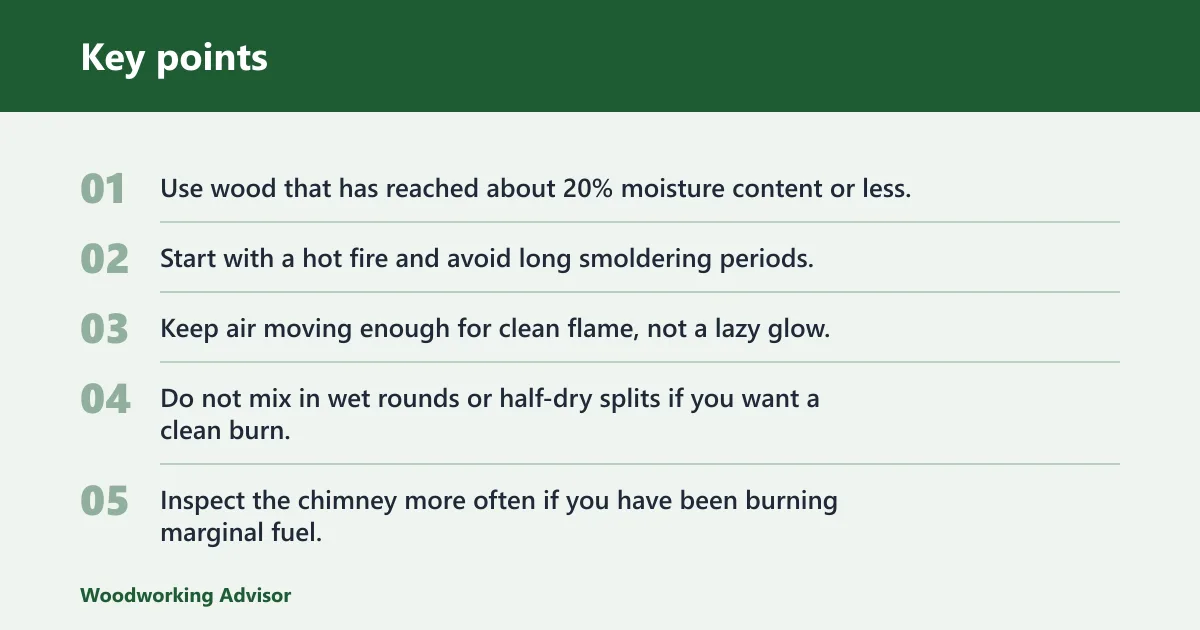Key points: Does hickory smoke a lot?