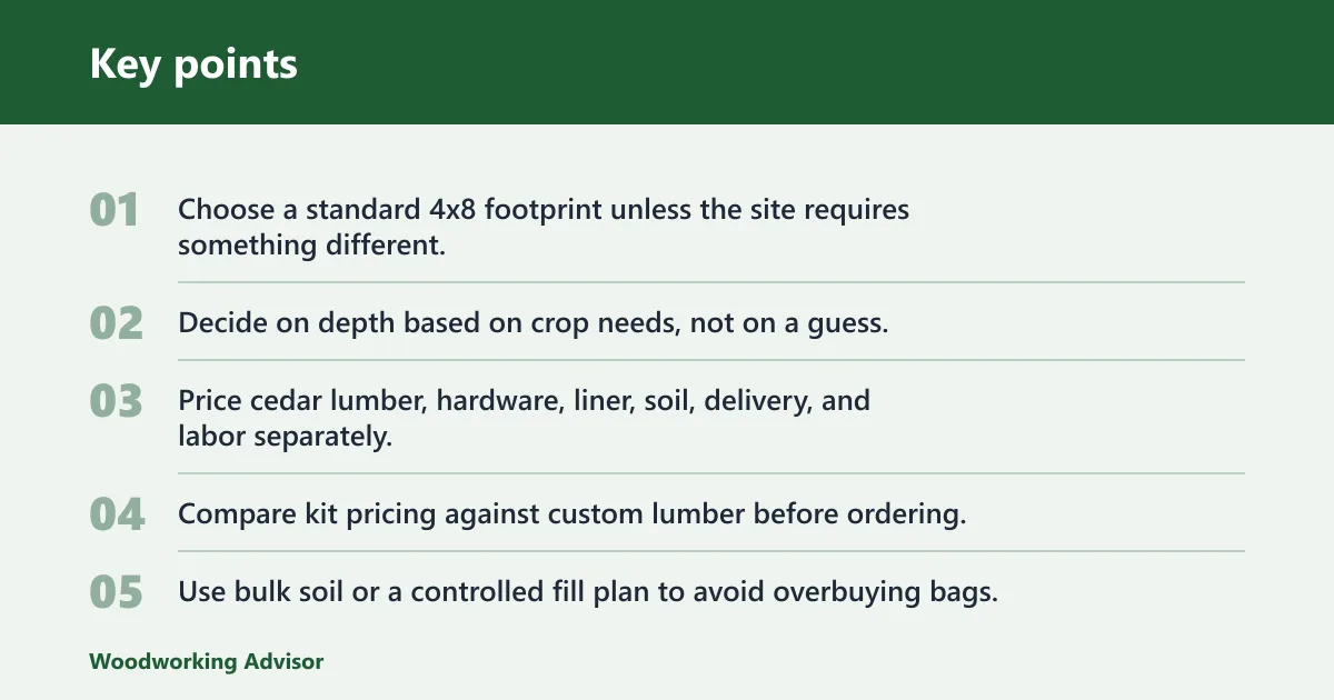 Key points: Ways to lower the total