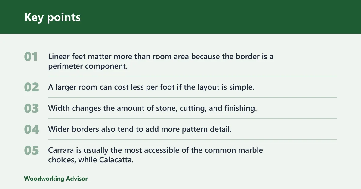Key points: How much does it cost per linear foot?