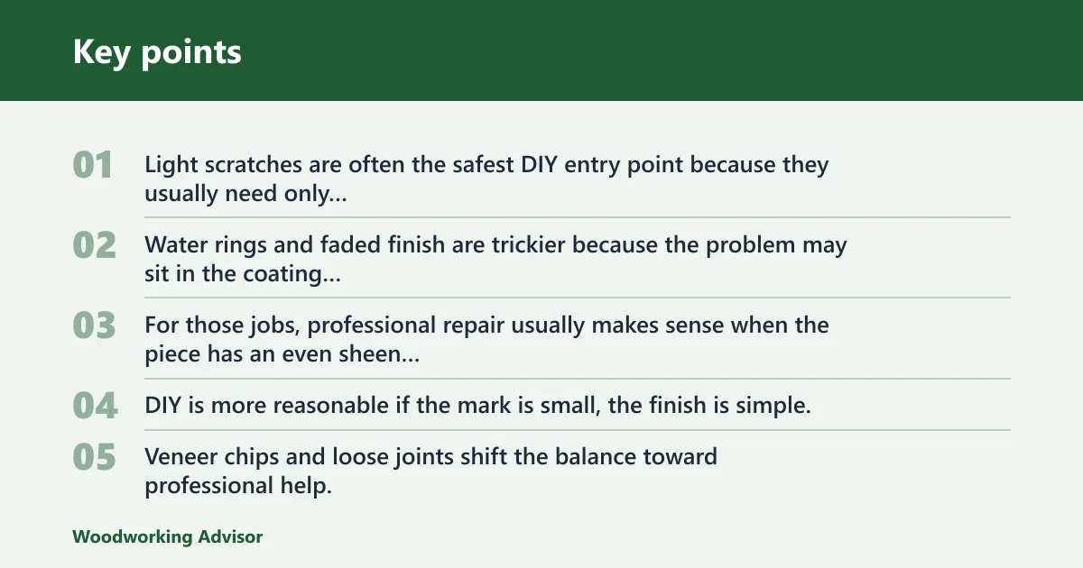 Key points: Common repair costs by job type