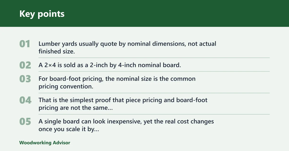 Key points: What is a board foot?