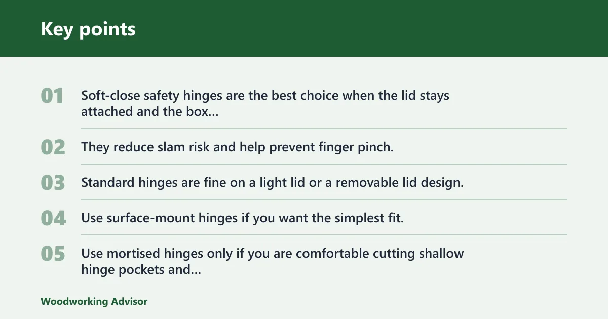 Key points: How do you make the lid safe?