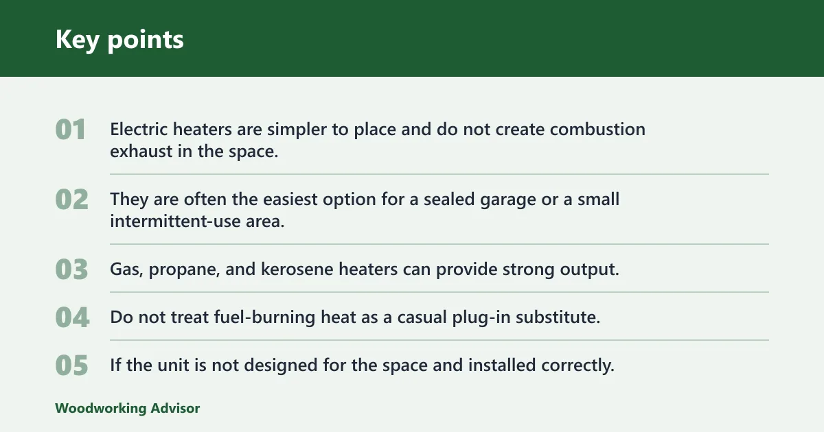 Key points: How do you choose the right heater?