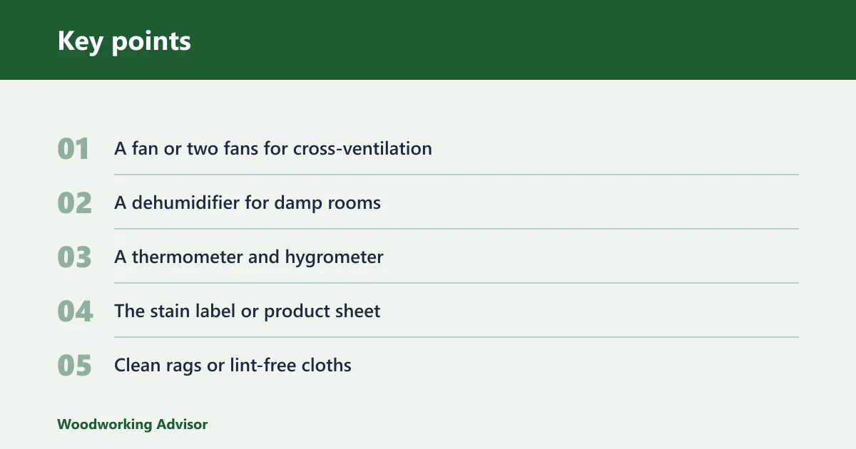 Key points: What you'll need