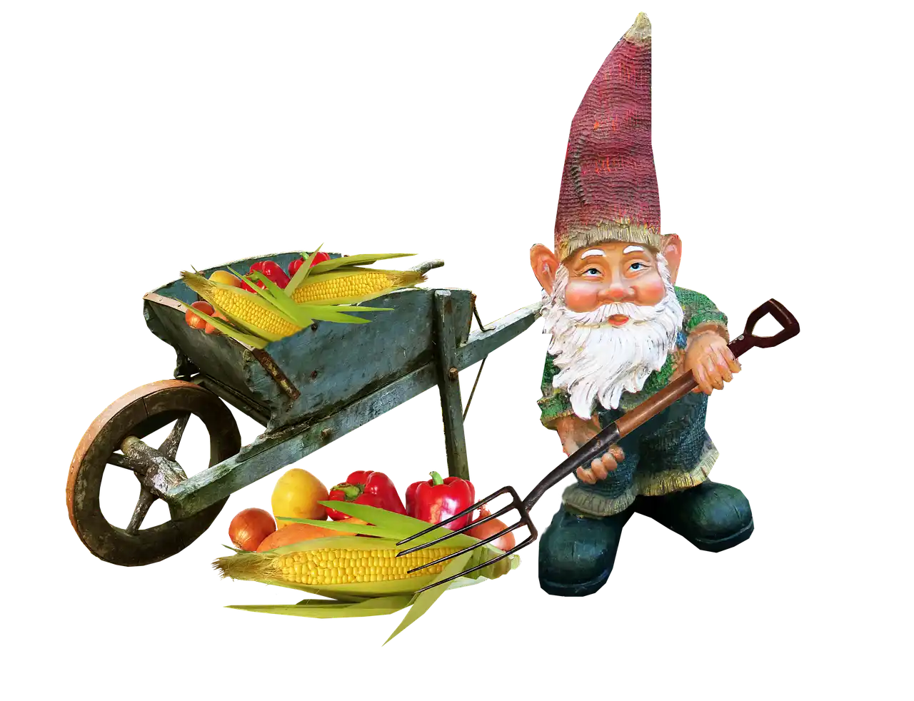 Large wooden gnome pattern pieces on a workshop bench with measuring tools and clamps