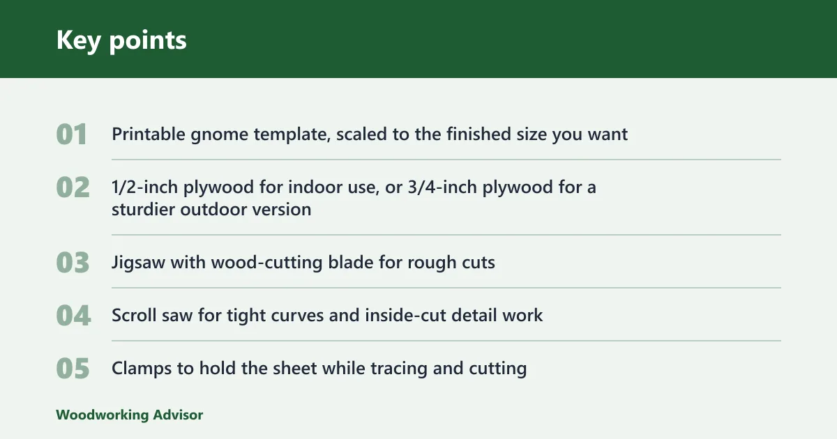 Key points: What you'll need
