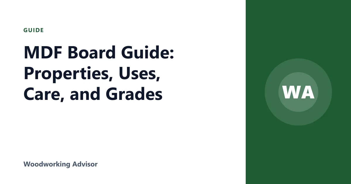 MDF Board Guide: Properties, Uses, Care, and Grades