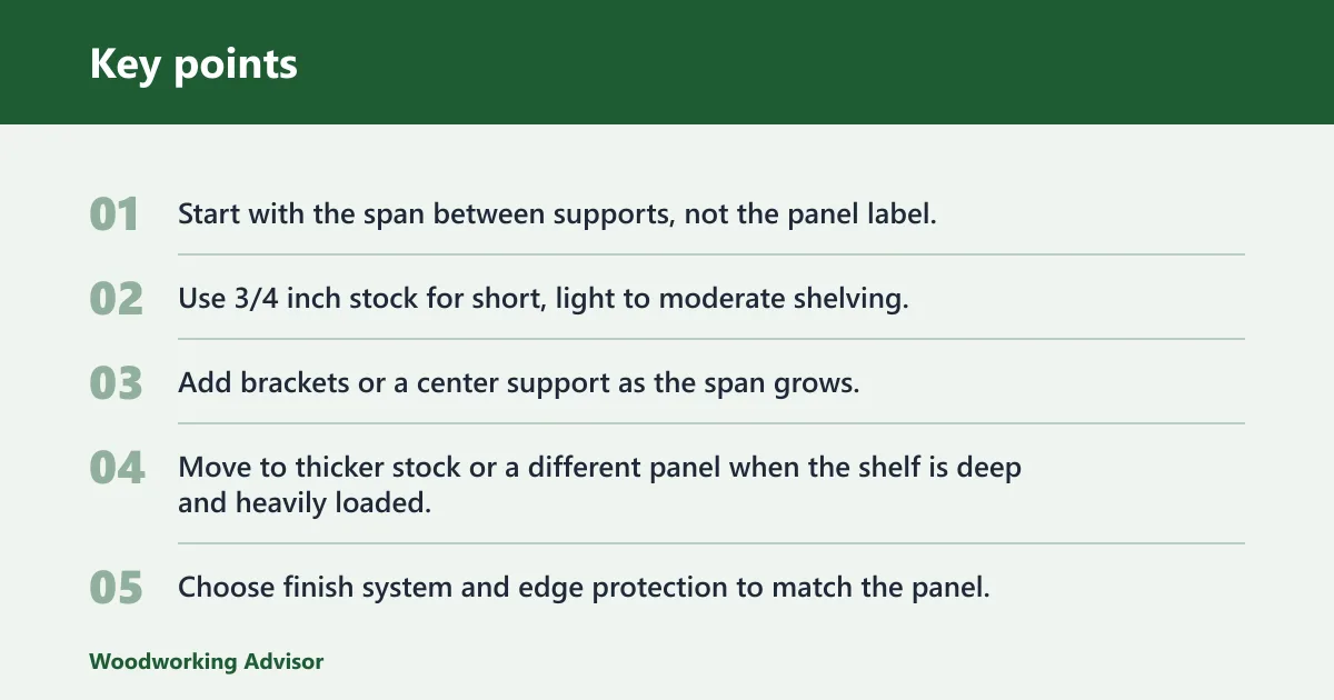 Key points: How much span can each handle?