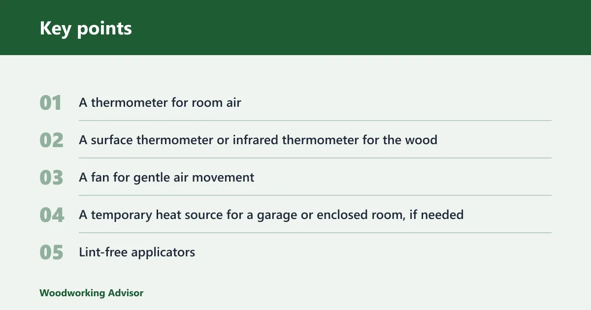 Key points: What you'll need