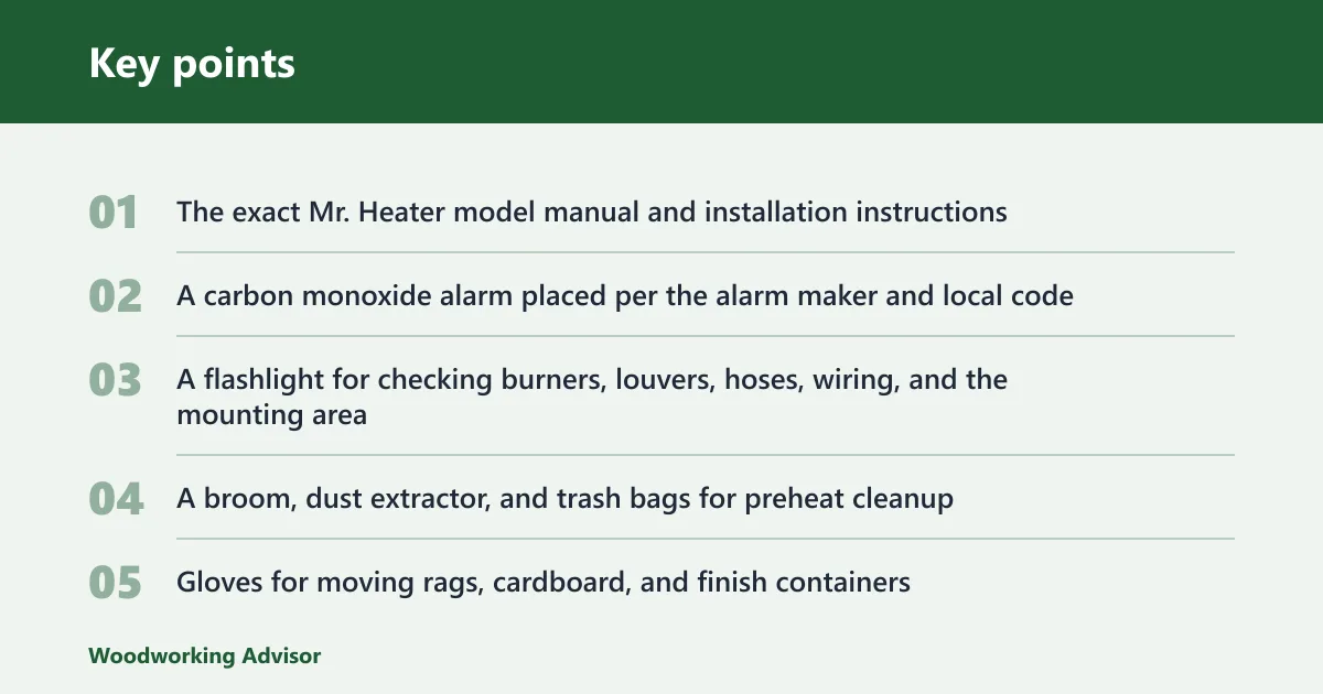 Key points: What you’ll need