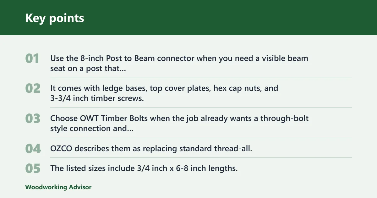 Key points: Which OWT connector fits your build?