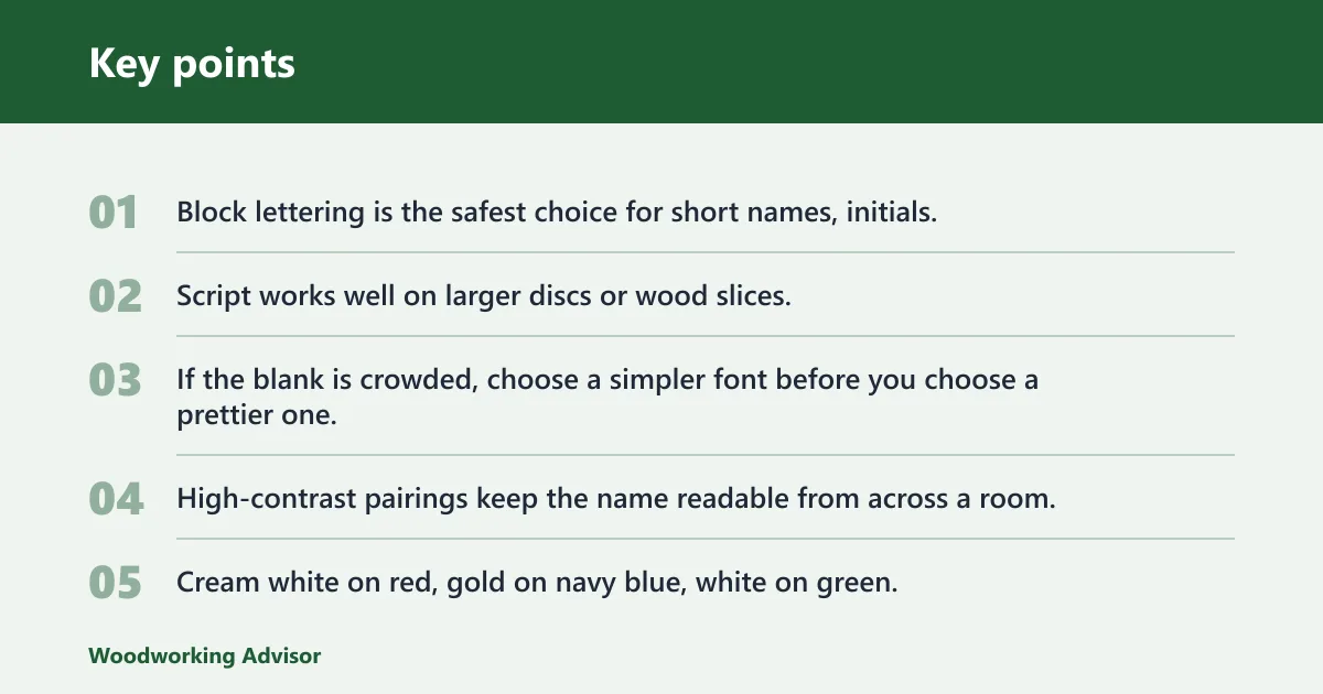 Key points: How do you paint the name cleanly?