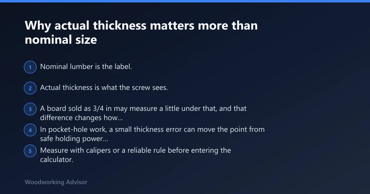 Steps: Why actual thickness matters more than nominal size