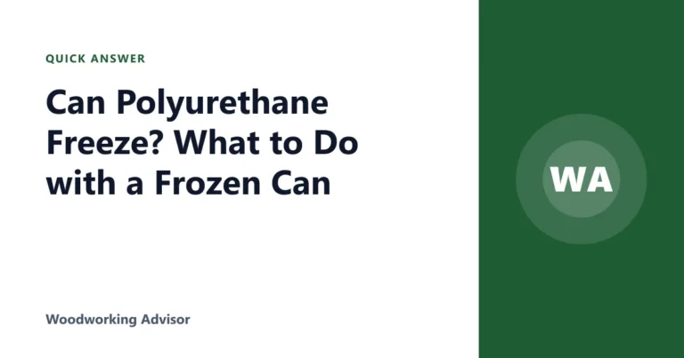 Can Polyurethane Freeze? What to Do with a Frozen Can