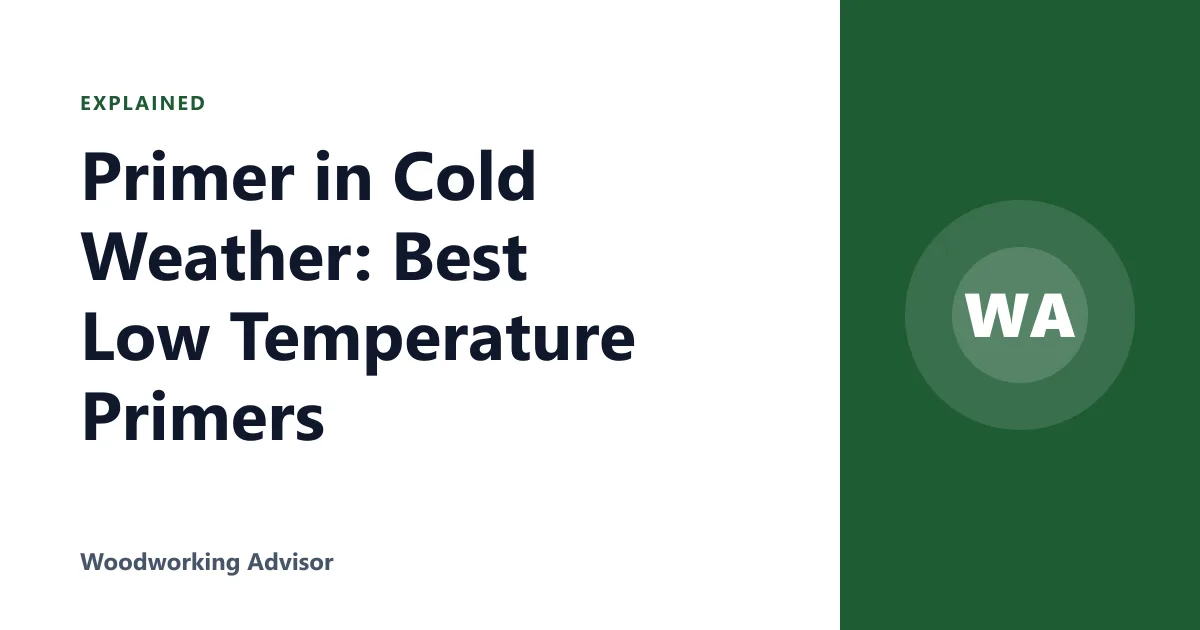 Primer in Cold Weather: Best Low Temperature Primers