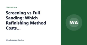 Screening vs Full Sanding: Which Refinishing Method Costs Less?