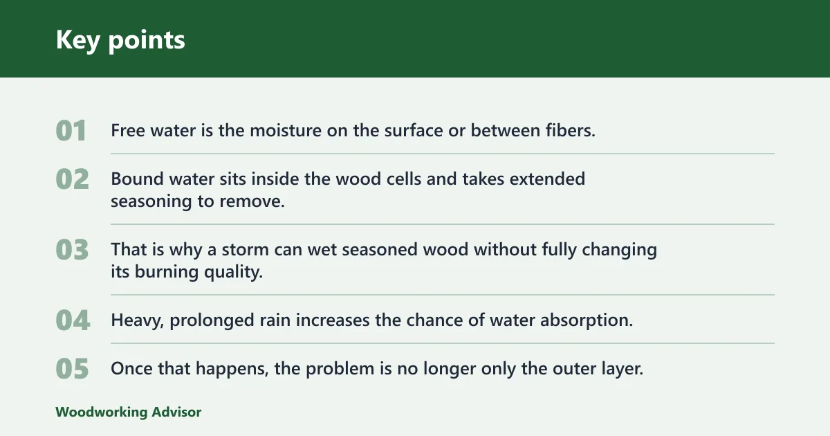 Key points: Seasoned firewood moisture basics