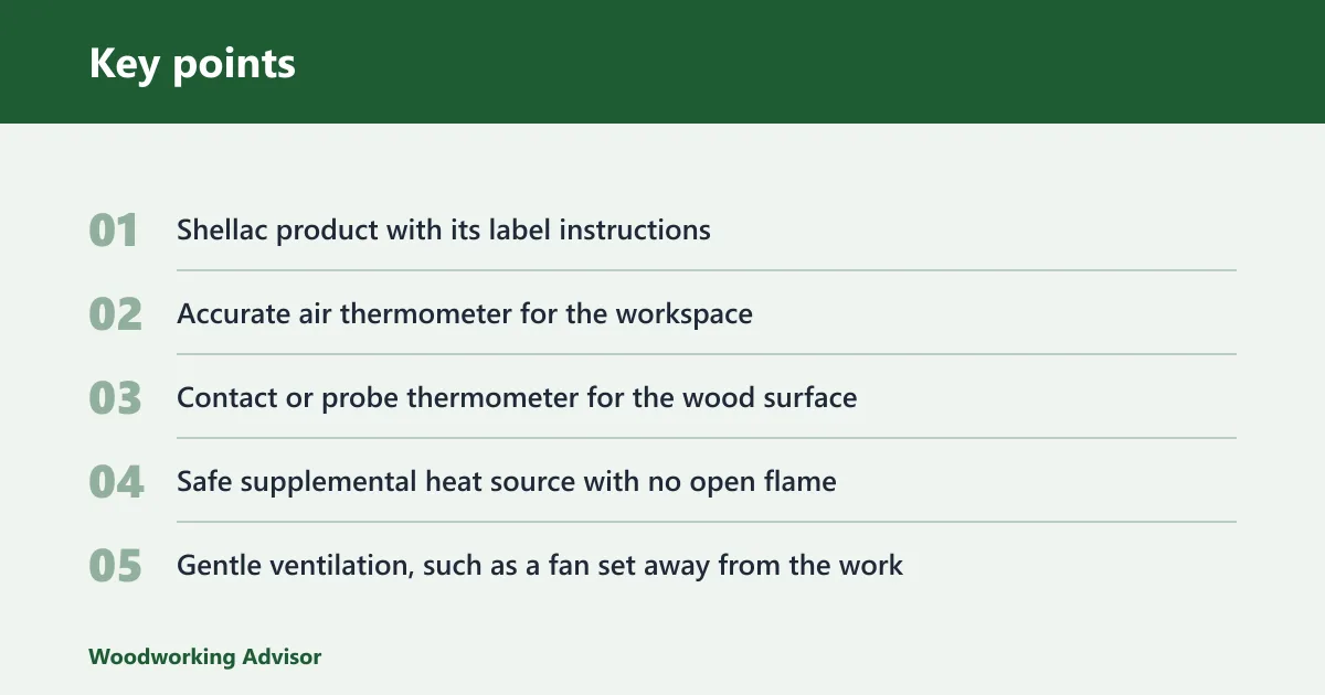 Key points: What you'll need