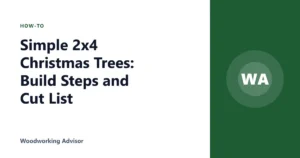 Simple 2×4 Christmas Trees: Build Steps and Cut List