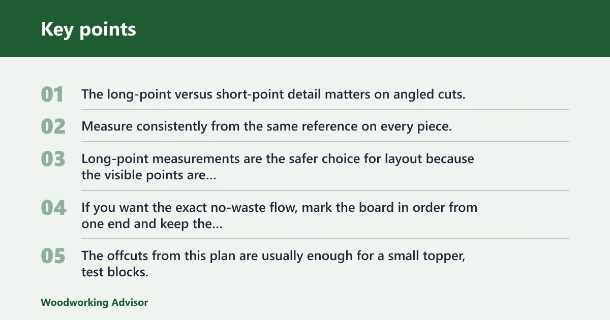 Key points: 2x4 tree cut yield table