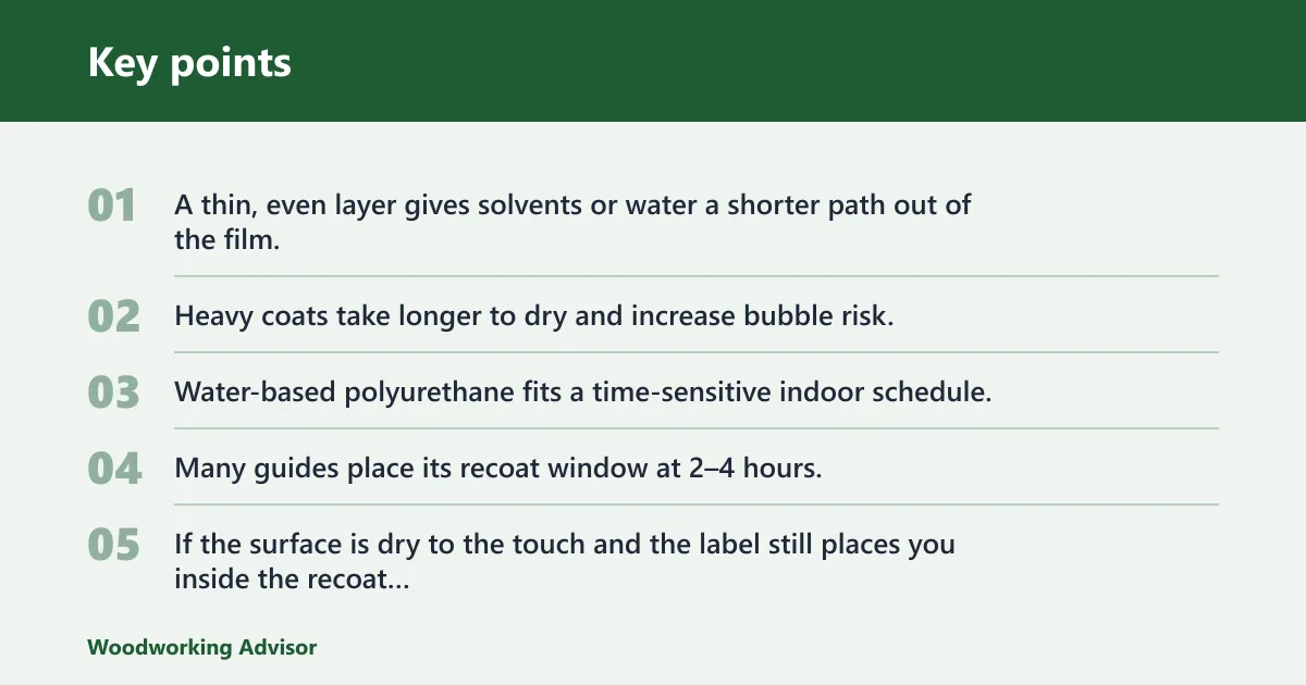 Key points: Water-based vs. oil-based timing