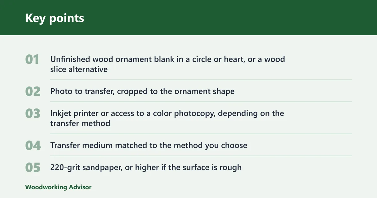 Key points: What you'll need