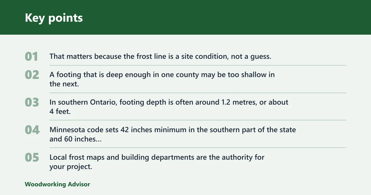 Key points: What is the frost line?