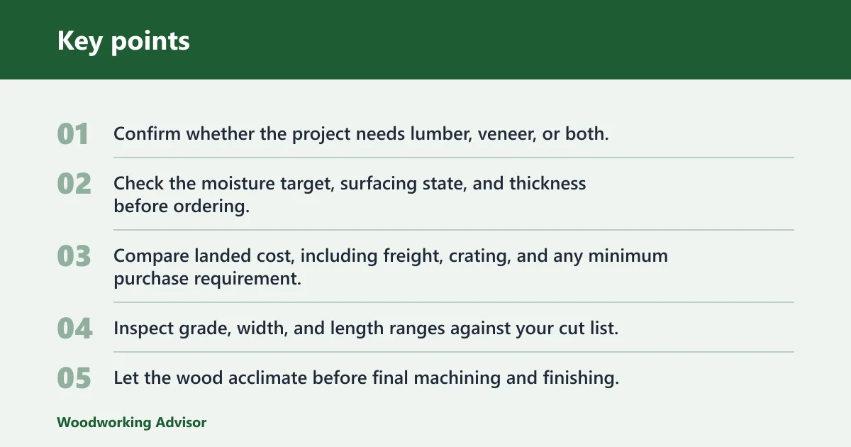 Key points: How do you choose the right sapele spec?