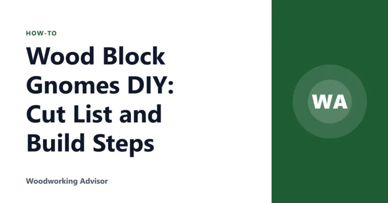 Wood Block Gnomes DIY: Cut List and Build Steps