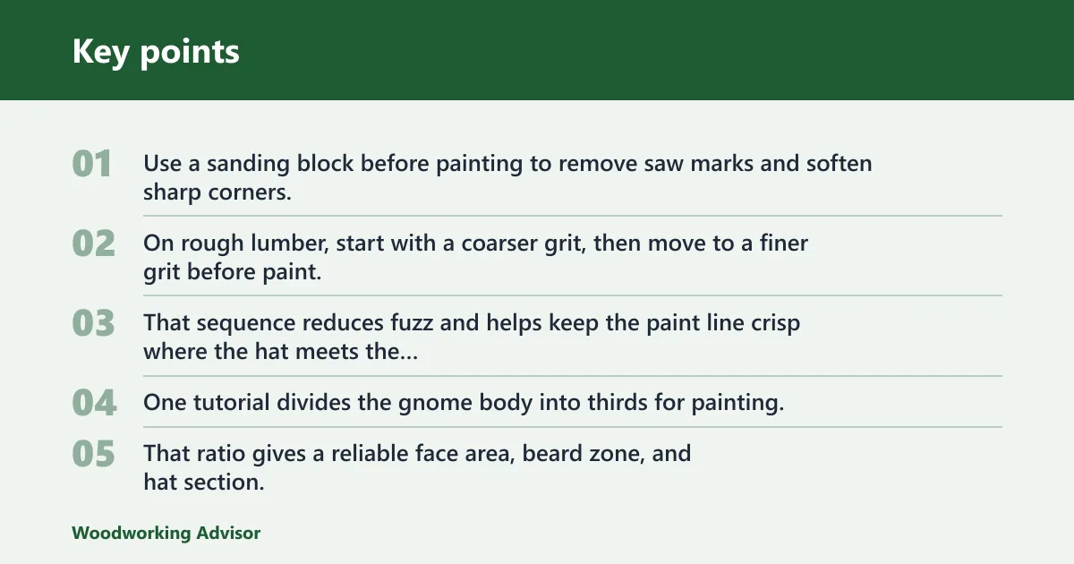 Key points: How do you paint and finish the gnome?