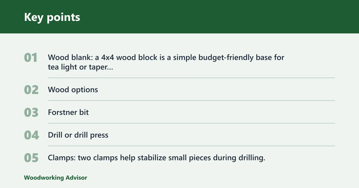 Key points: What you'll need