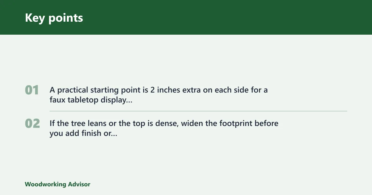 Key points: How do you size the stand?