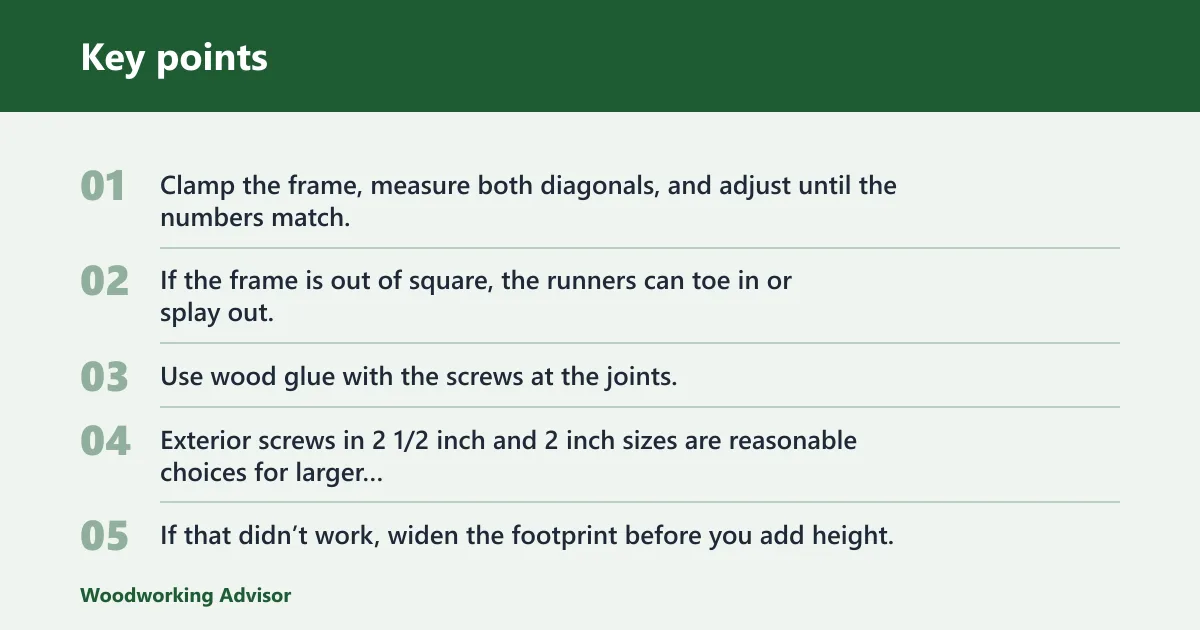 Key points: How do I keep a wooden Christmas tree stand stable?